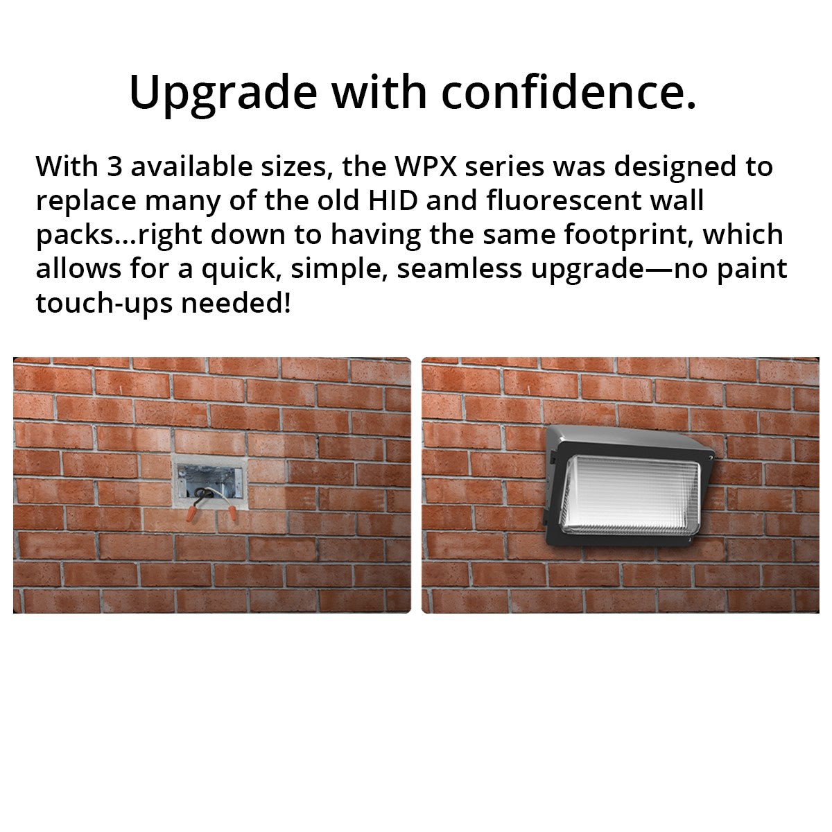 LED Wall Pack, 11500 Lumens, 80 Watts, 30K/40K/50K, 120-277V, 10 Years Warranty - Bees Lighting