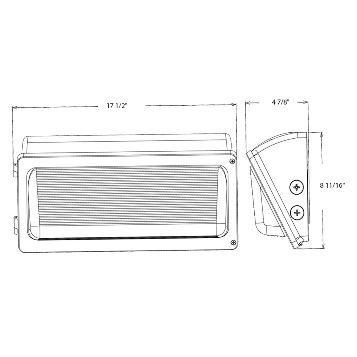 LED Wall Pack, 19000 Lumens, 130 Watts, 30K/40K/50K, 120-277V, 10 Years Warranty - Bees Lighting