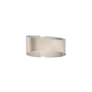 Swerve 10" LED Wall Sconce, Brushed Nickel Finish - Bees Lighting