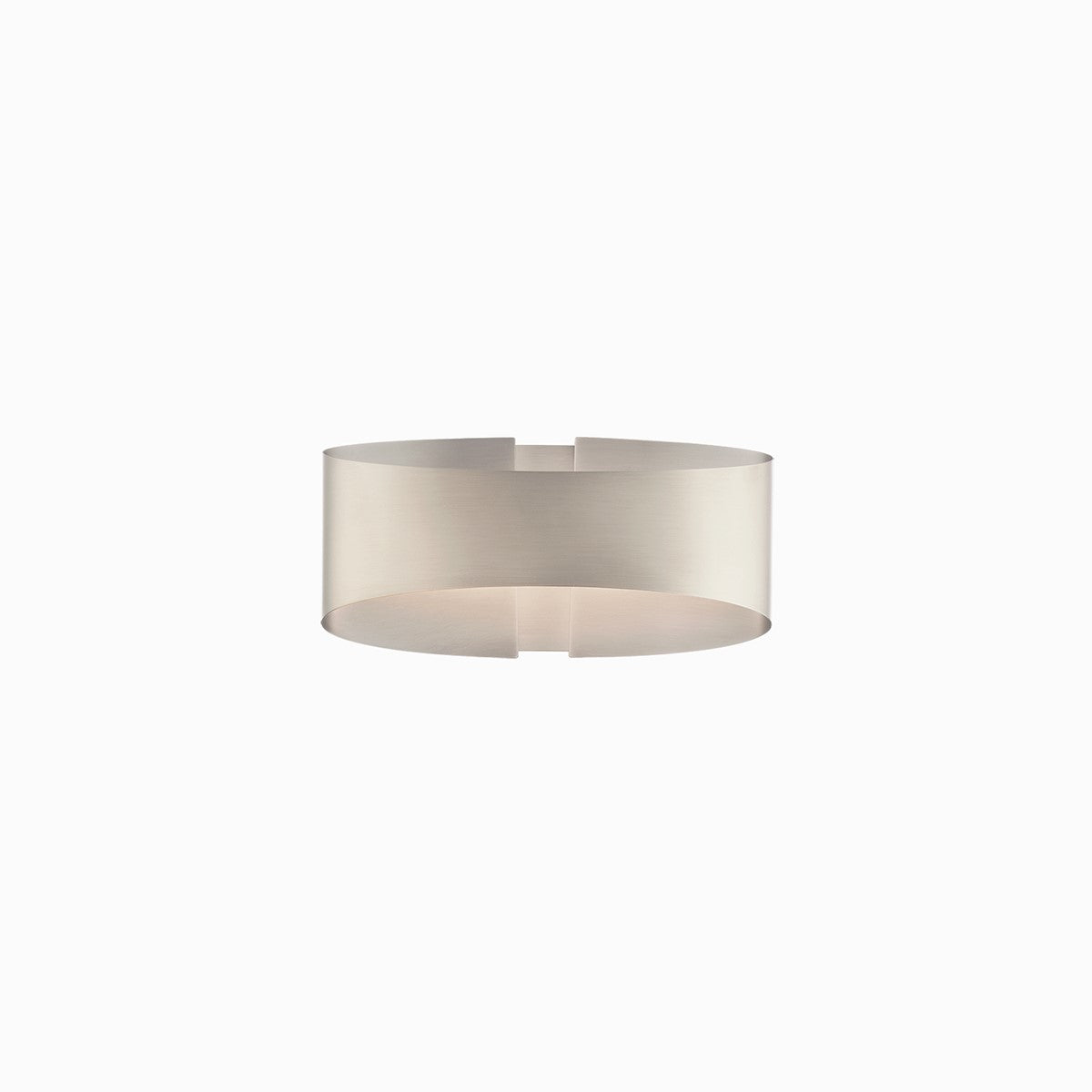 Swerve 10" LED Wall Sconce, Brushed Nickel Finish - Bees Lighting