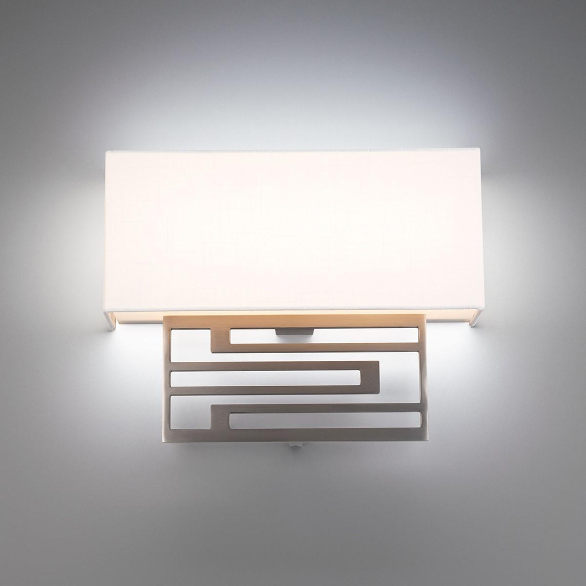 Vander 14" LED Wall Sconce, 3000K, Brushed Nickel Finish - Bees Lighting