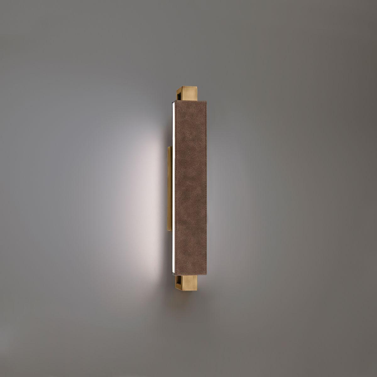 Kinsman 19 in. LED Bath Bar Selectable CCT Brown & Brass Finish