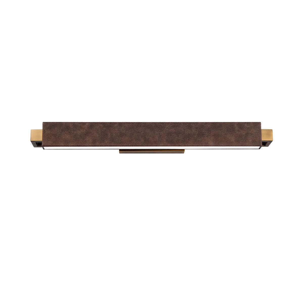 Kinsman 29 in. LED Bath Bar Selectable CCT Brown & Brass Finish