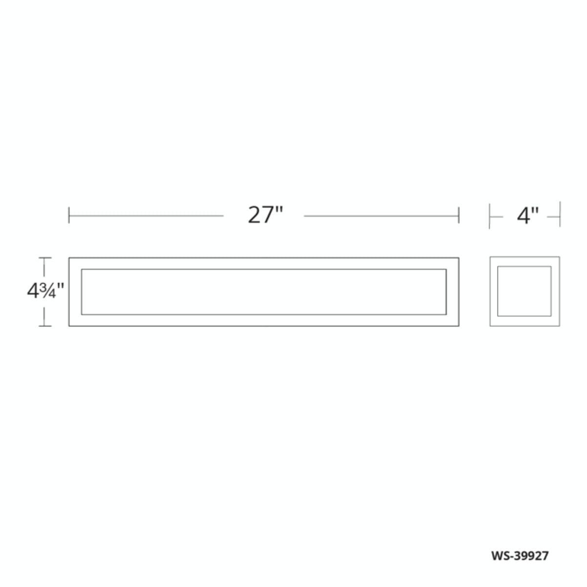 Shock Waves 27 in. LED Bath Bar Brushed Nickel Finish