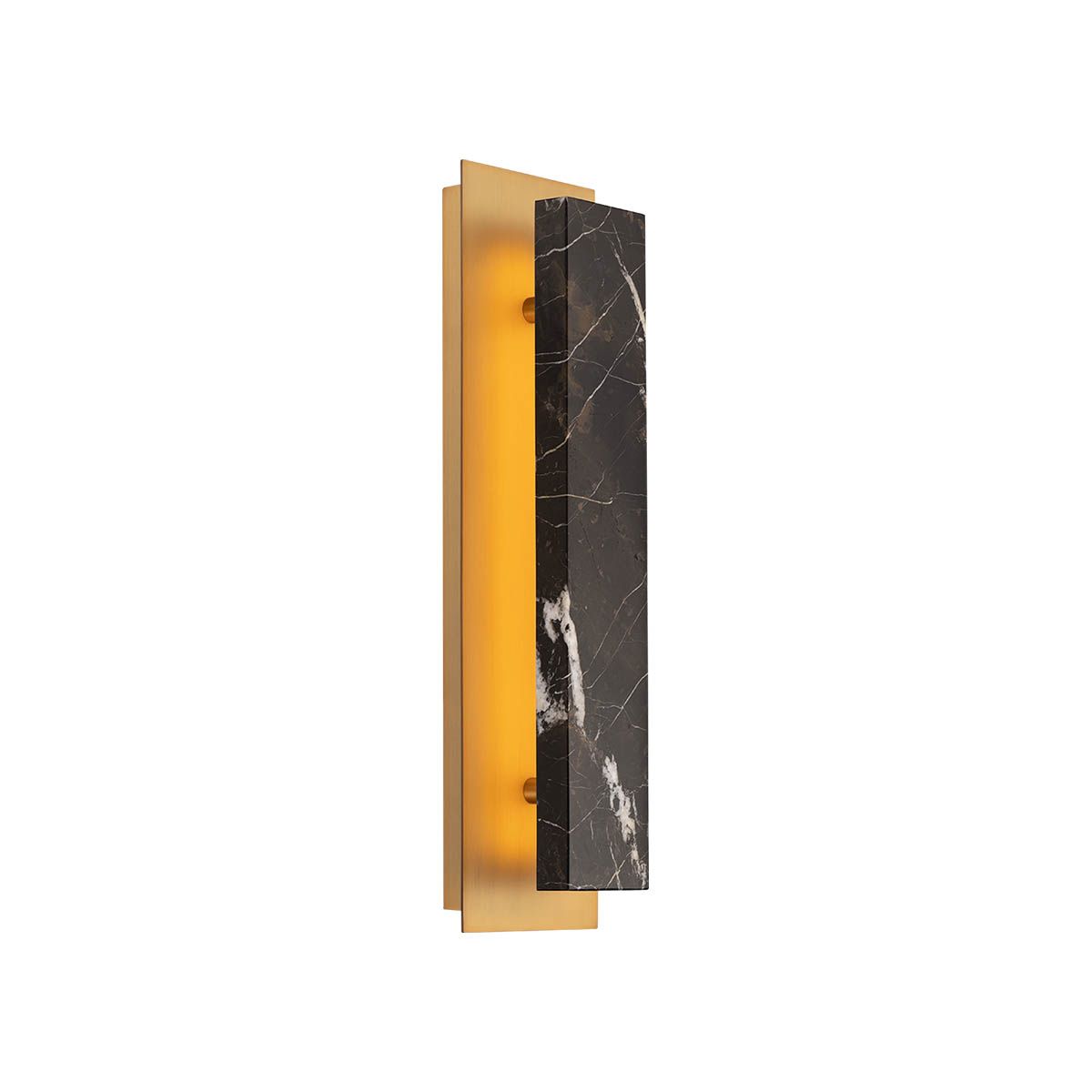 Zurich 18 in. LED Wall Sconce Black & Brass finish