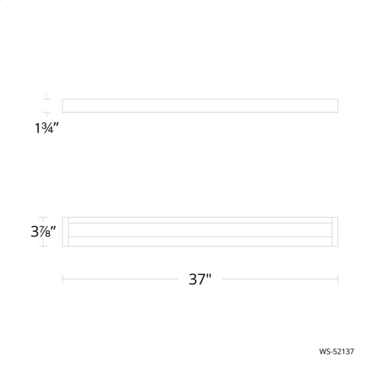 Open Bar 37 in. LED Bath Bar 3000K Brushed Nickel Finish - Bees Lighting