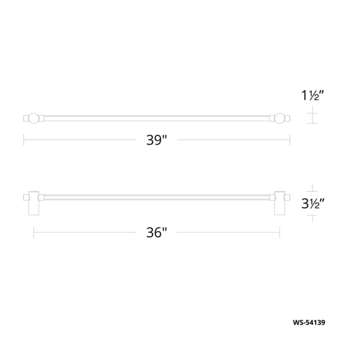 Cadence 39 in. LED Bath Bar Brushed Nickel Finish - Bees Lighting