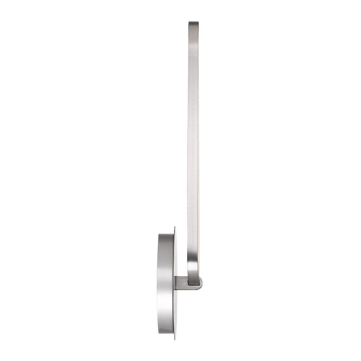 Charmed 19 In LED Armed Sconce 570 Lumens 3000K Nickel Finish