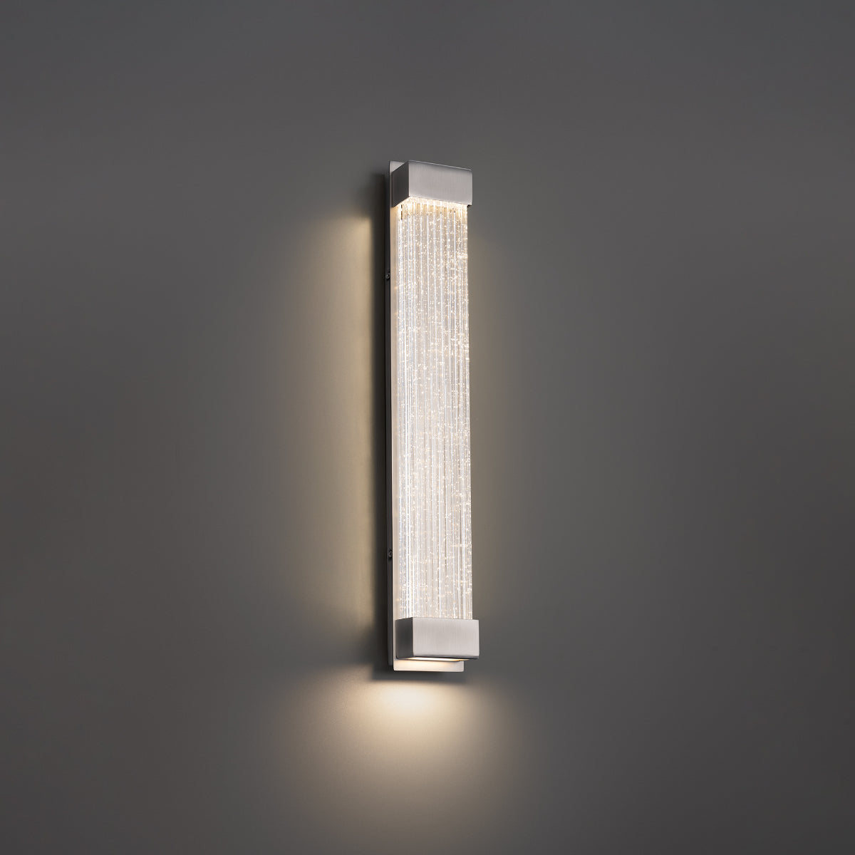 Tower LED Crystal Wall Sconce, Ambient and Downlight Illumination - Bees Lighting