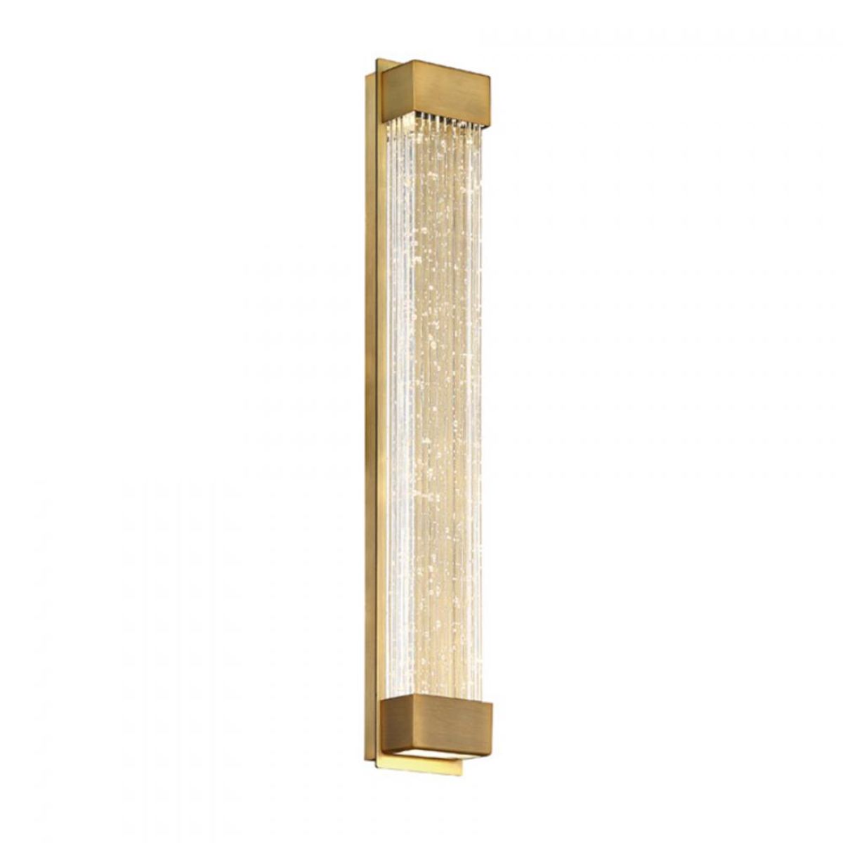 Tower 20" LED Wall Light, Aged Brass Finish - Bees Lighting