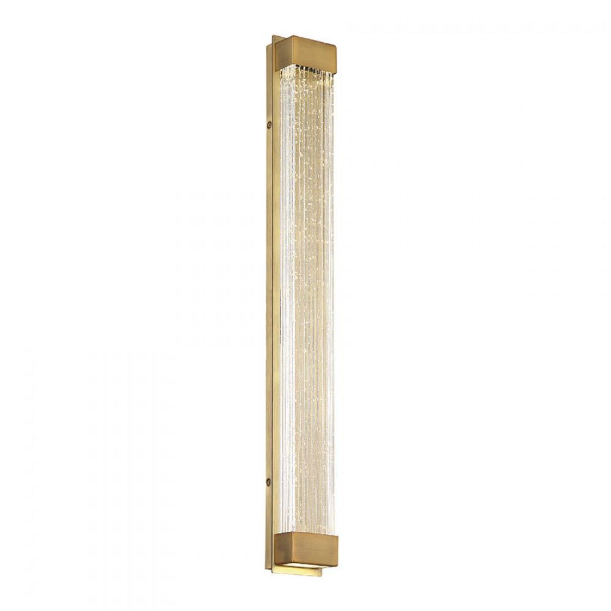 Tower 27" LED Wall Light, Aged Brass Finish - Bees Lighting