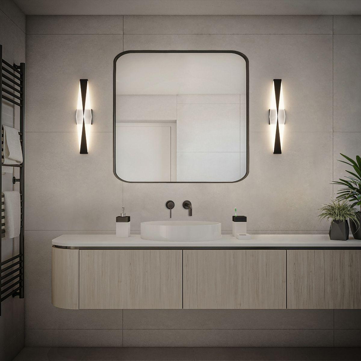 Enigmatic 24" LED Bath, 3CCT, Black Finish - Bees Lighting