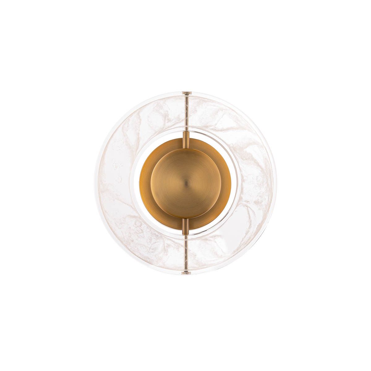 Cymbal 10 in. LED Wall Sconce Brass finish - Bees Lighting