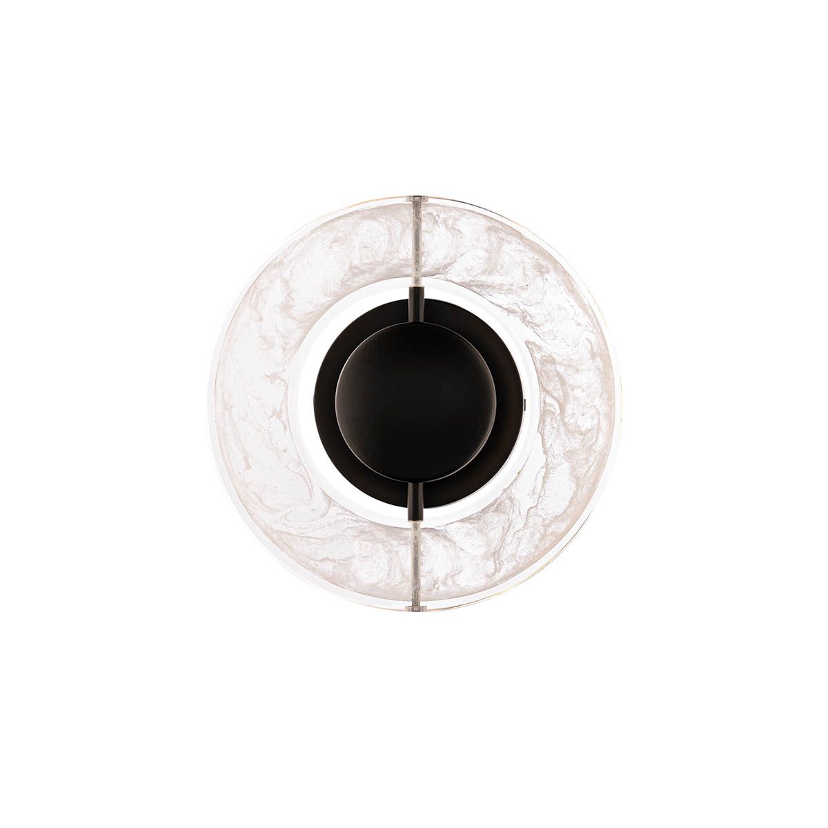 Cymbal 10 in. LED Wall Sconce Black finish - Bees Lighting