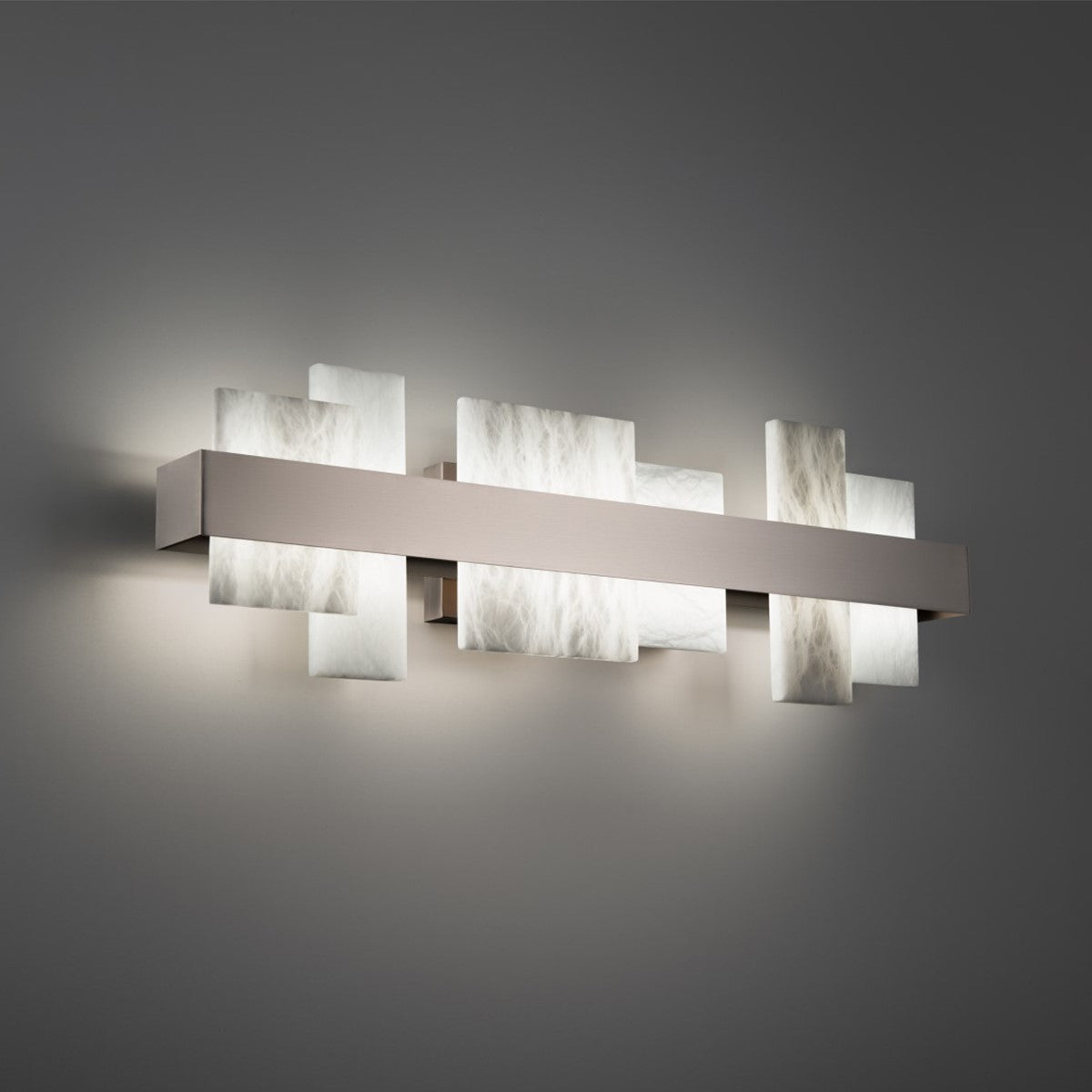 Acropolis 27 in. LED Wall Light Brushed Nickel finish - Bees Lighting