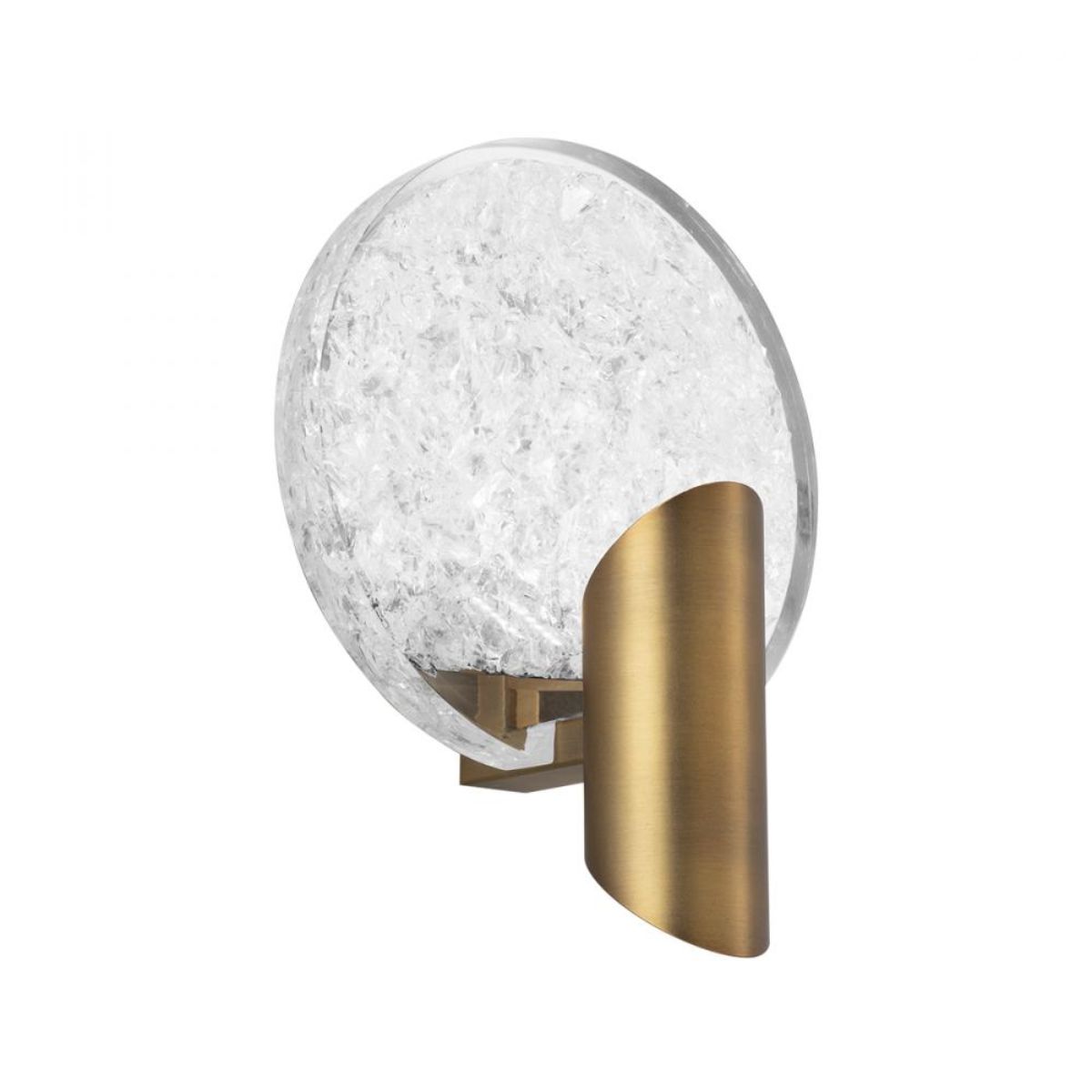 Oracle 9 in. LED Armed Sconce Brass finish - Bees Lighting