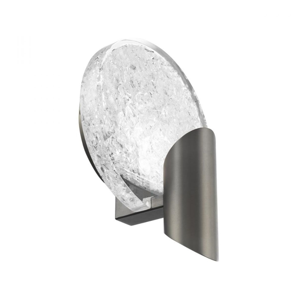 Oracle 9 in. LED Armed Sconce Nickel finish - Bees Lighting