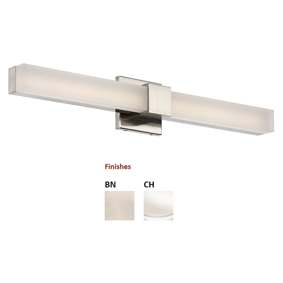 Esprit 26 in. LED Bath Bar 1240 Lumens 3000K Chrome Finish - Bees Lighting