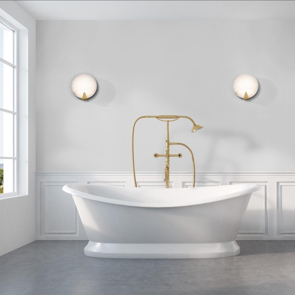Ophelia 10" LED Wall Sconce, Aged Brass Finish - Bees Lighting