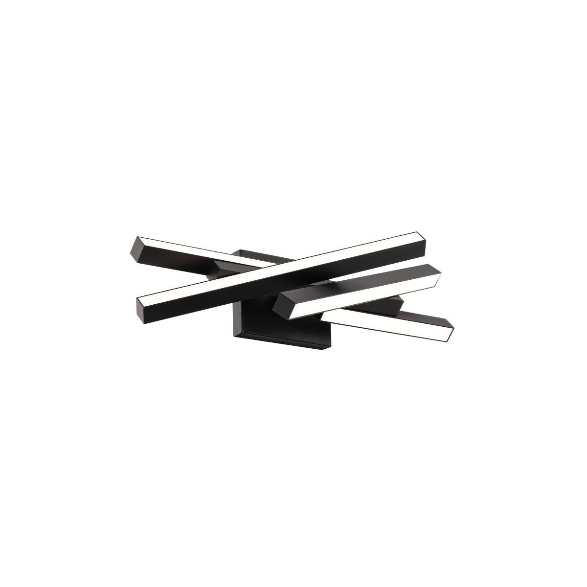 Parallax 20 in. LED Vanity Light 3000K Black finish - Bees Lighting