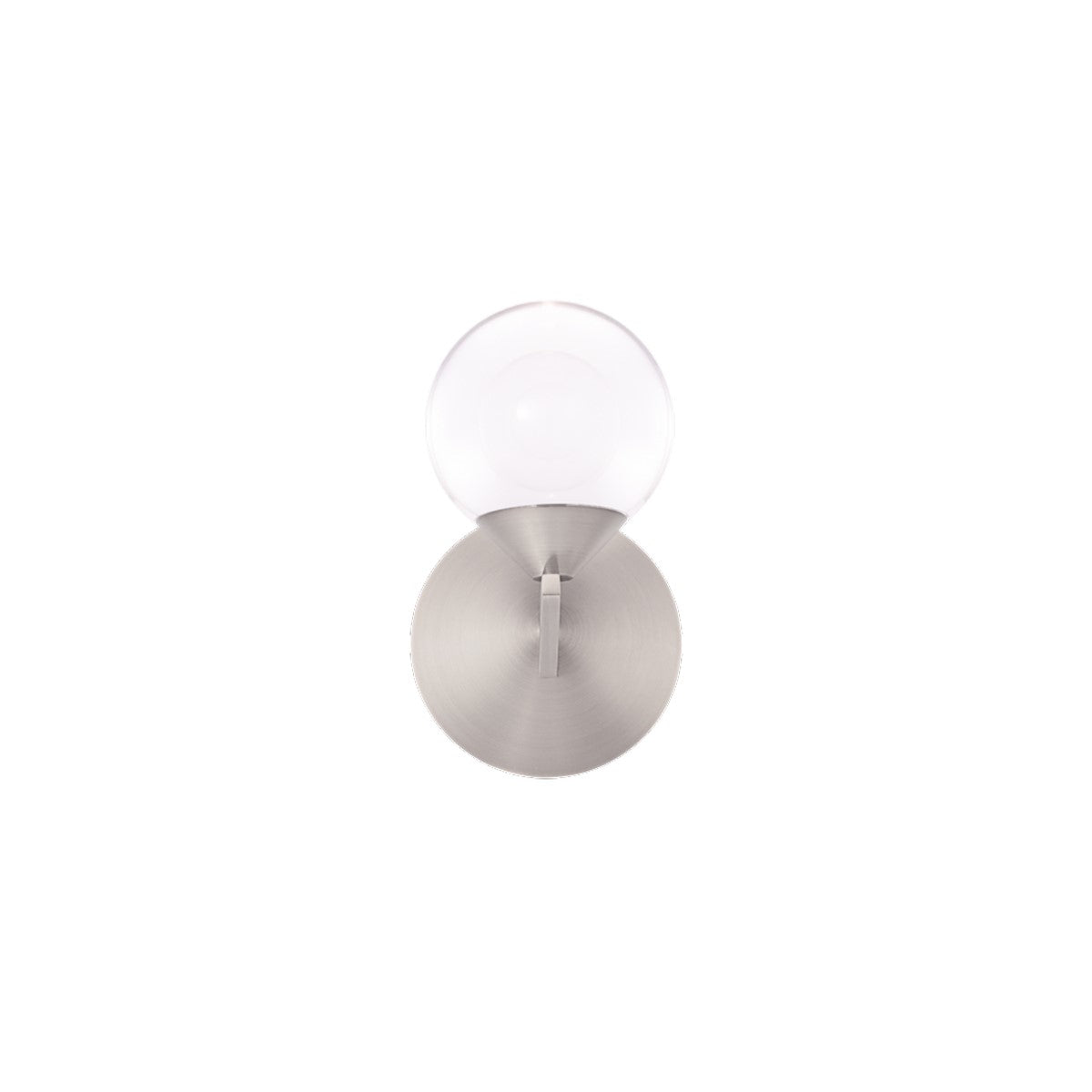 Double Bubble 6" LED Wall Sconce, Satin Nickel Finish - Bees Lighting