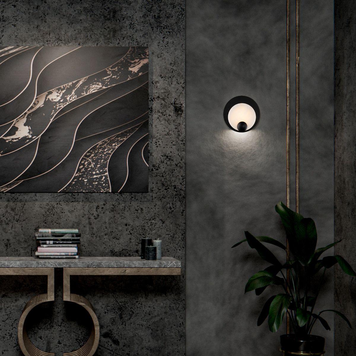 Rowlings 10" LED Wall Sconce, Black Finish - Bees Lighting