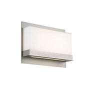Lumnos 16" LED Wall Sconce, Satin Nickel Finish - Bees Lighting