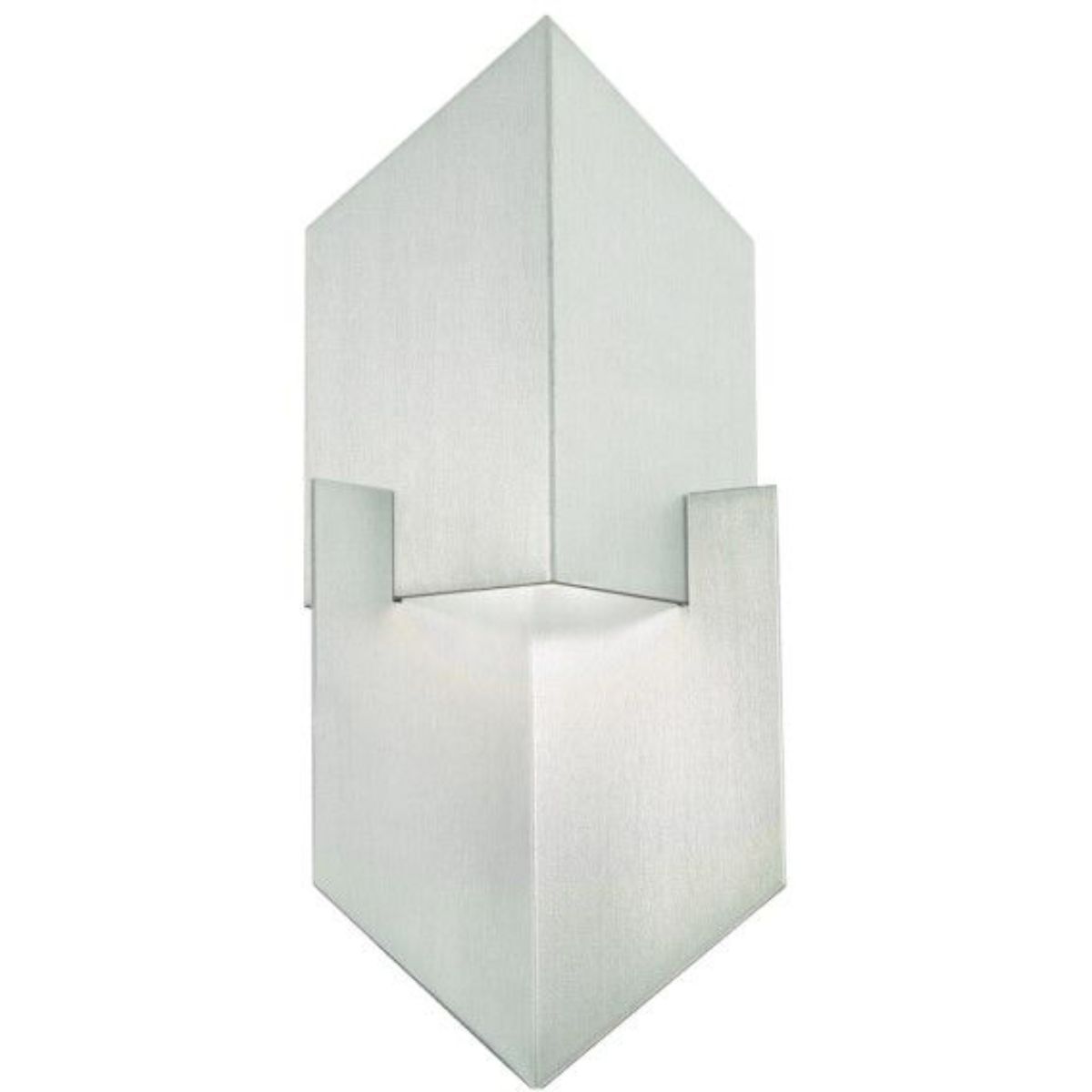 Cupid 14 In. LED Outdoor Wall Sconce Brushed Aluminum Finish - Bees Lighting