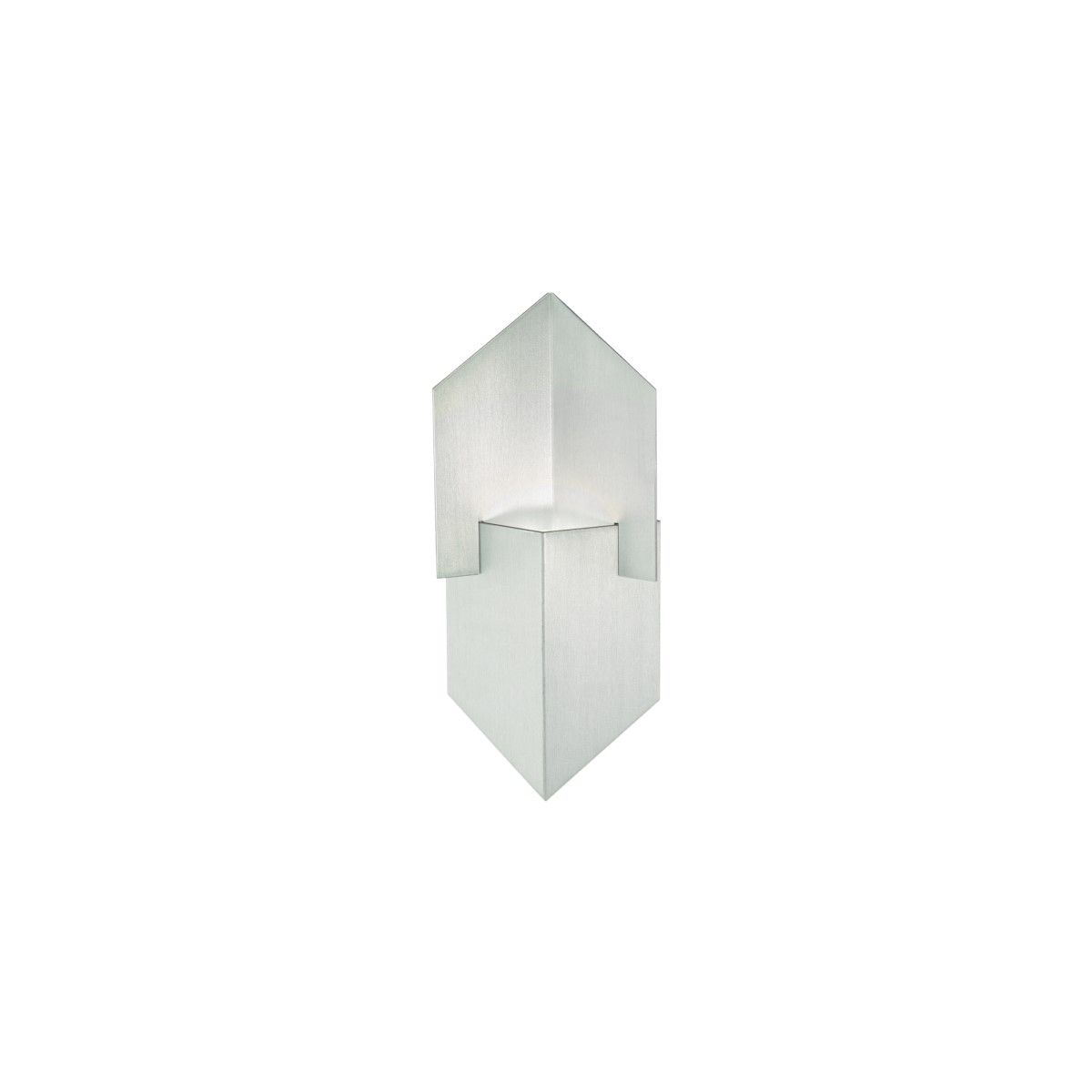 Cupid 14 In. LED Outdoor Wall Sconce Brushed Aluminum Finish - Bees Lighting