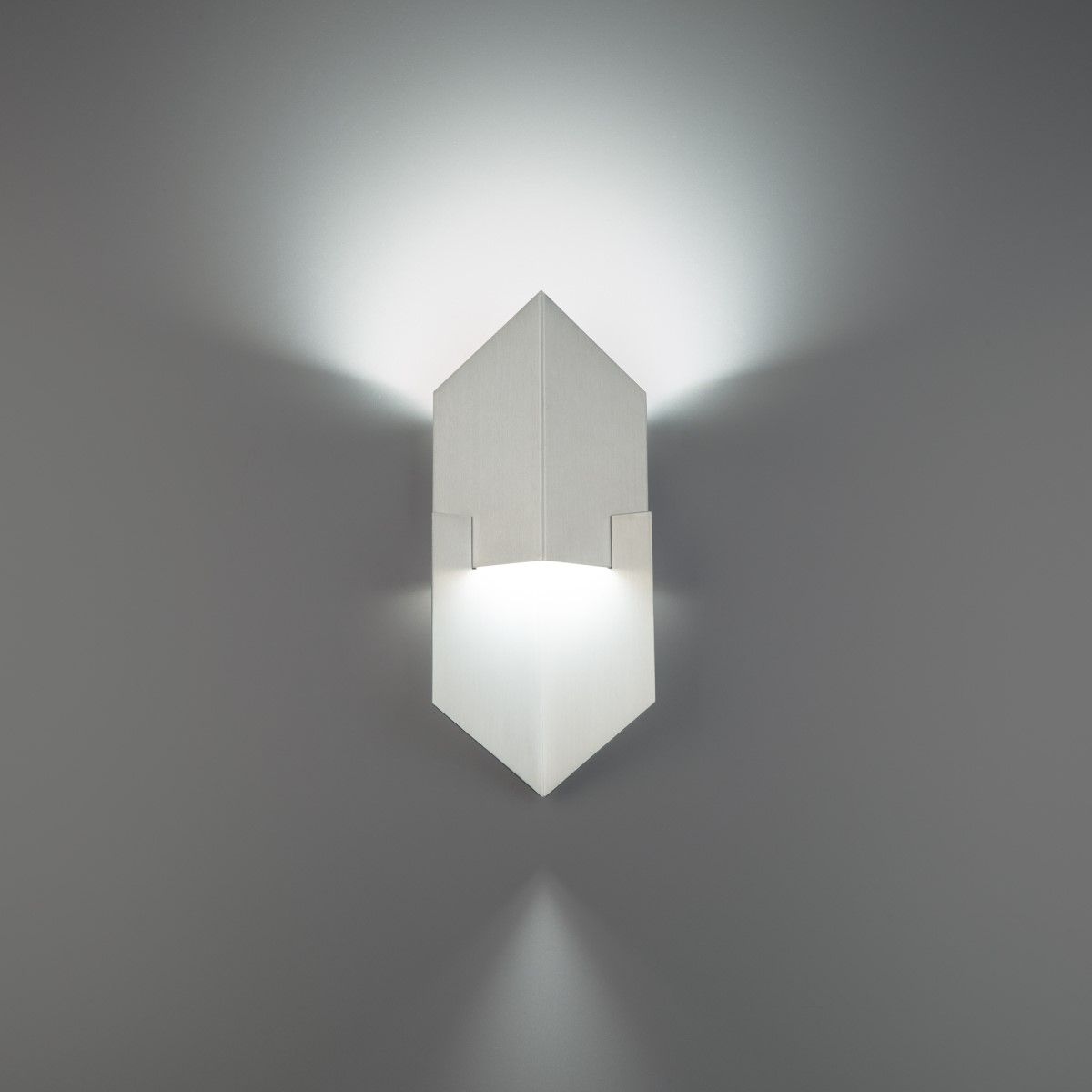 Cupid 14 In. LED Outdoor Wall Sconce Brushed Aluminum Finish - Bees Lighting