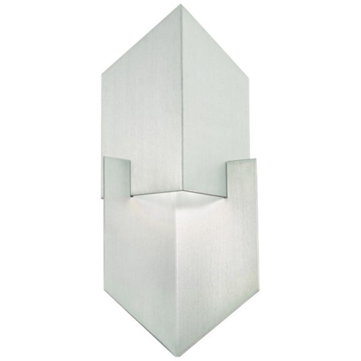 Cupid 14 In. LED Outdoor Wall Sconce Brushed Aluminum Finish - Bees Lighting