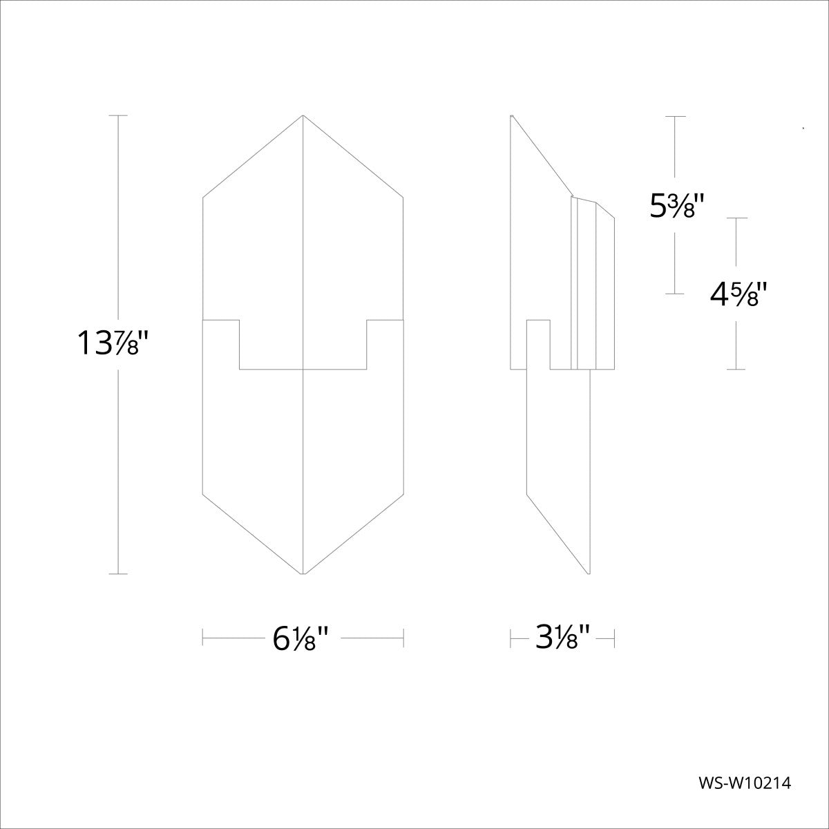 Cupid 14 In. LED Outdoor Wall Sconce Brushed Aluminum Finish - Bees Lighting