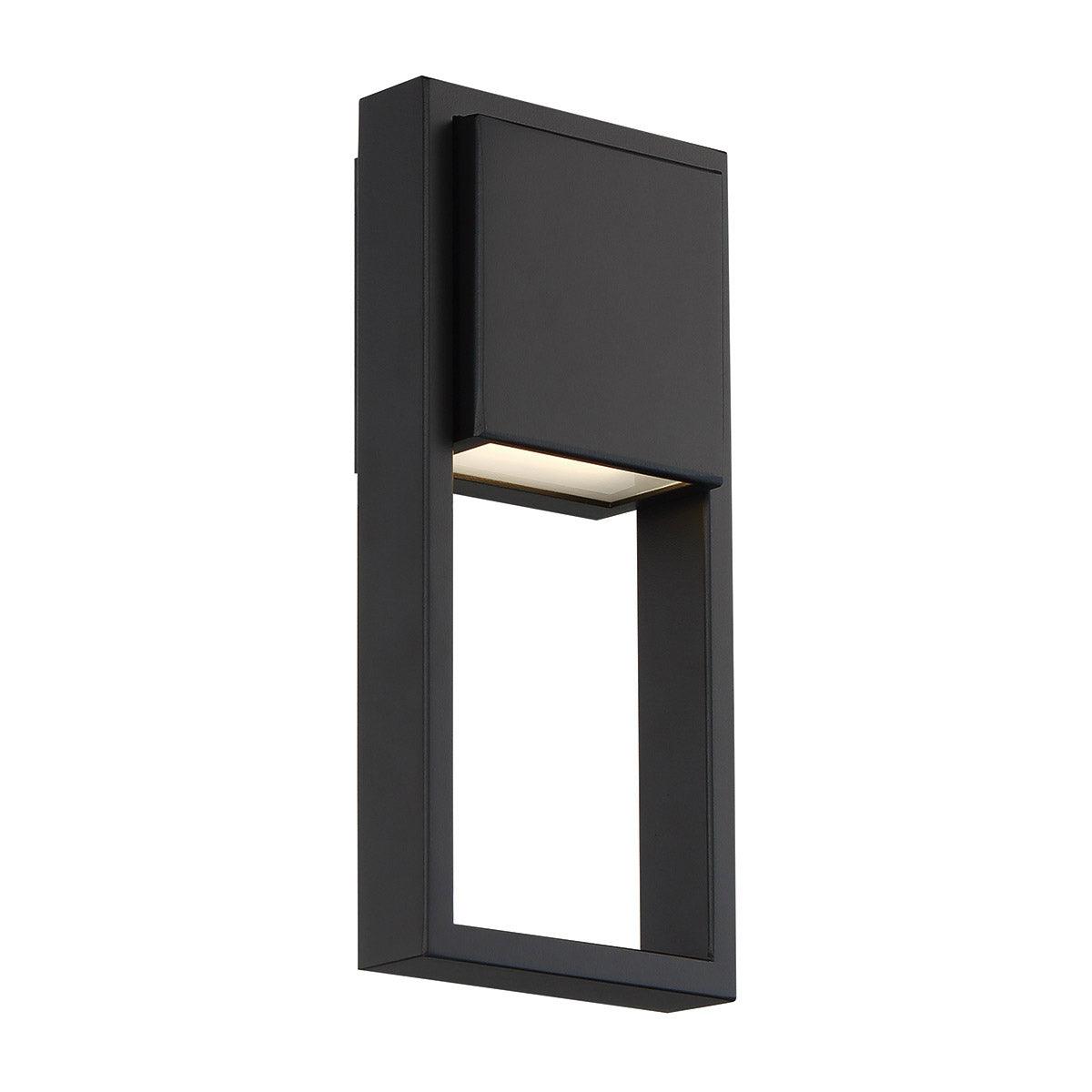 Archetype 12 In LED Outdoor Wall Sconce 331 Lumens 3000K Black - Bees Lighting