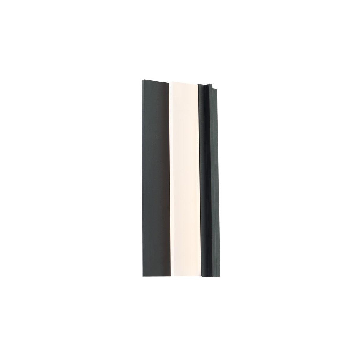 Enigma 18 In. LED Outdoor Wall Sconce Black Finish - Bees Lighting