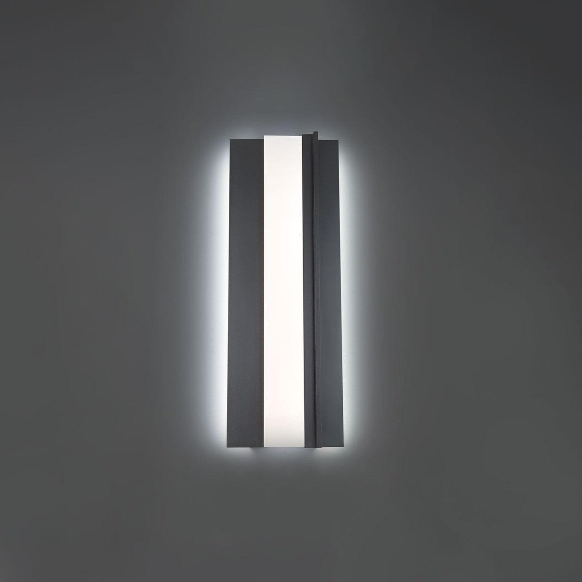 Enigma 27 In. LED Outdoor Wall Sconce Black Finish - Bees Lighting