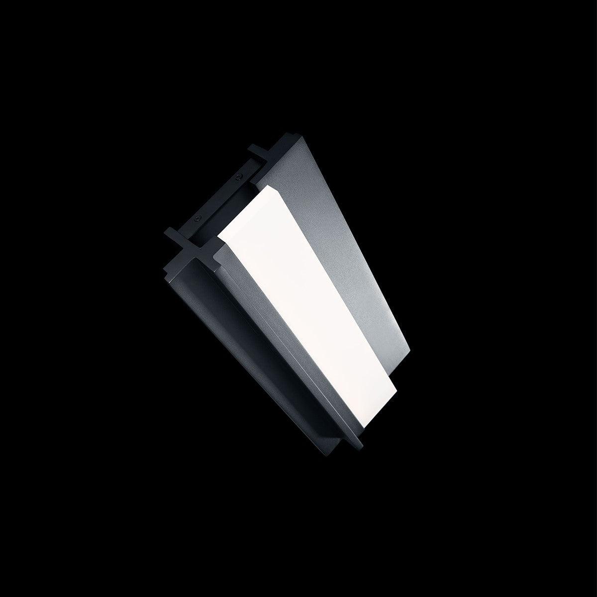 Enigma 27 In. LED Outdoor Wall Sconce Black Finish - Bees Lighting