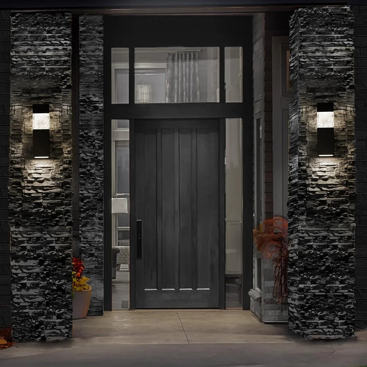 Monarch LED Outdoor Wall Sconce Black Finish - Bees Lighting
