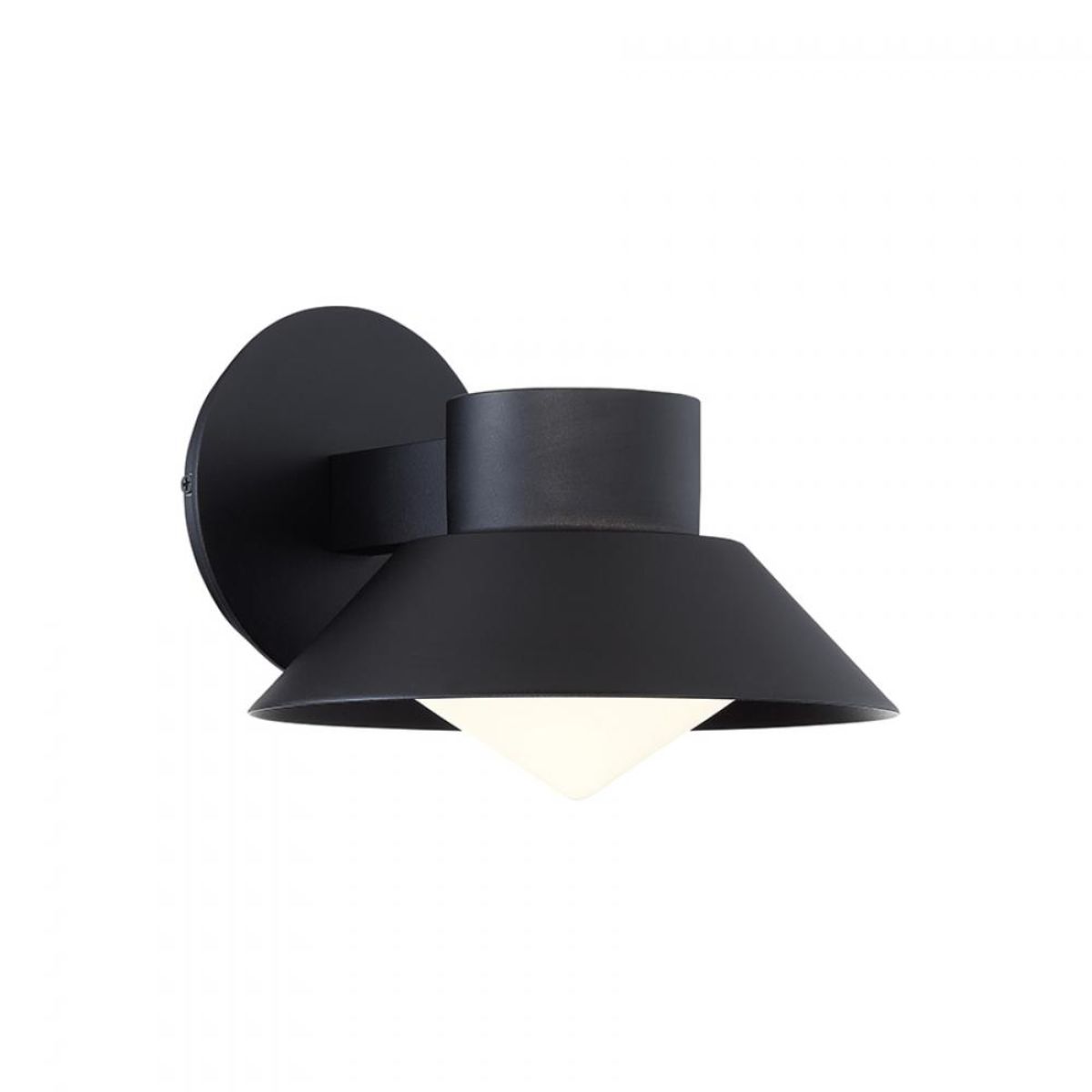 Oslo 9 in. LED Armed Sconce Black finish