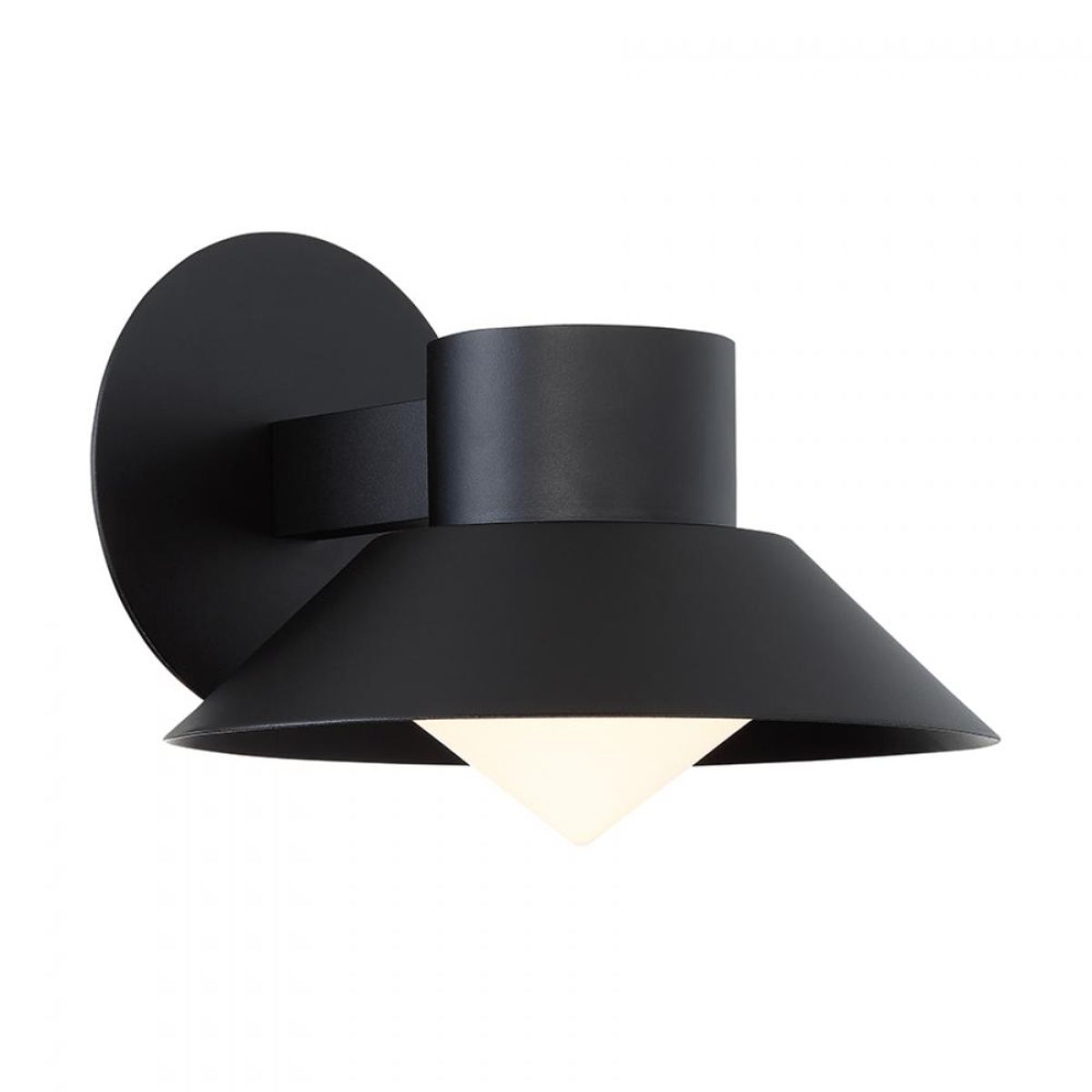 Oslo 11 in. LED Armed Sconce Black finish