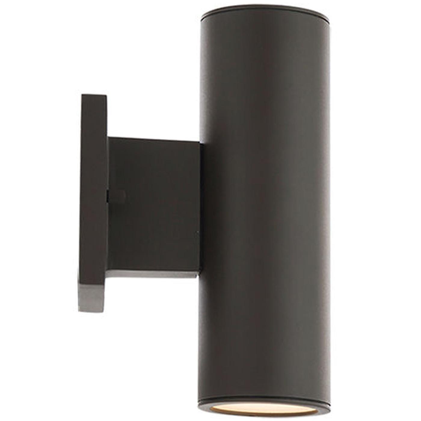 9 In. 2 Lights Outdoor Cylinder LED Wall Sconce Up/Down Light