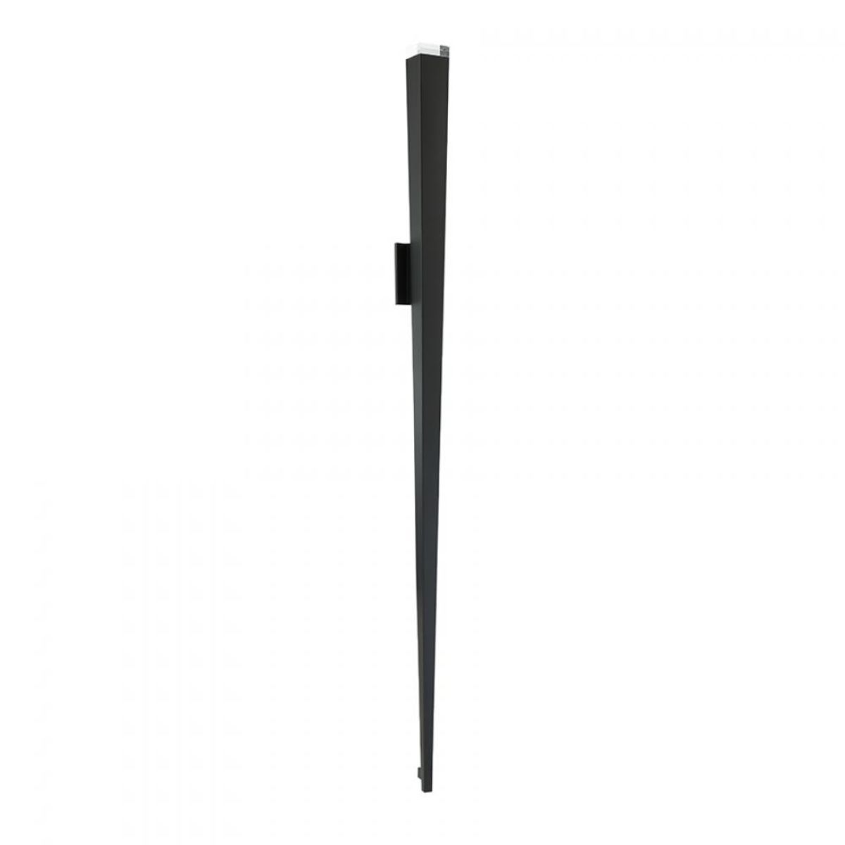 Staff 70 in. LED Armed Sconce Black finish