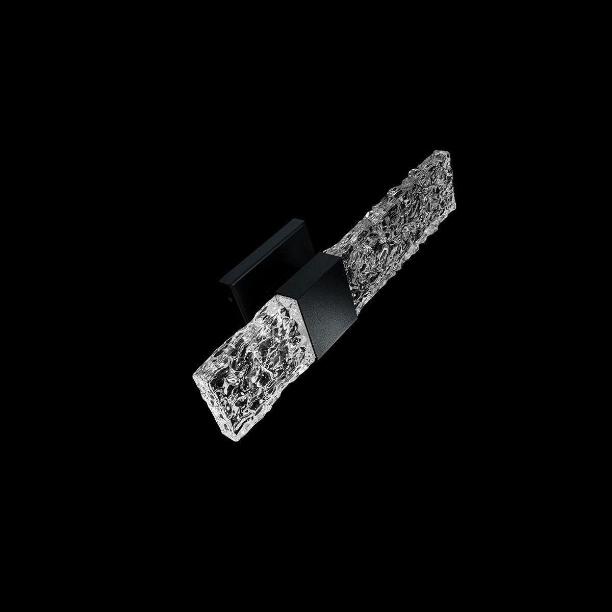 Reflect 18 In. 2 Lights LED Outdoor Wall Sconce Black Finish - Bees Lighting