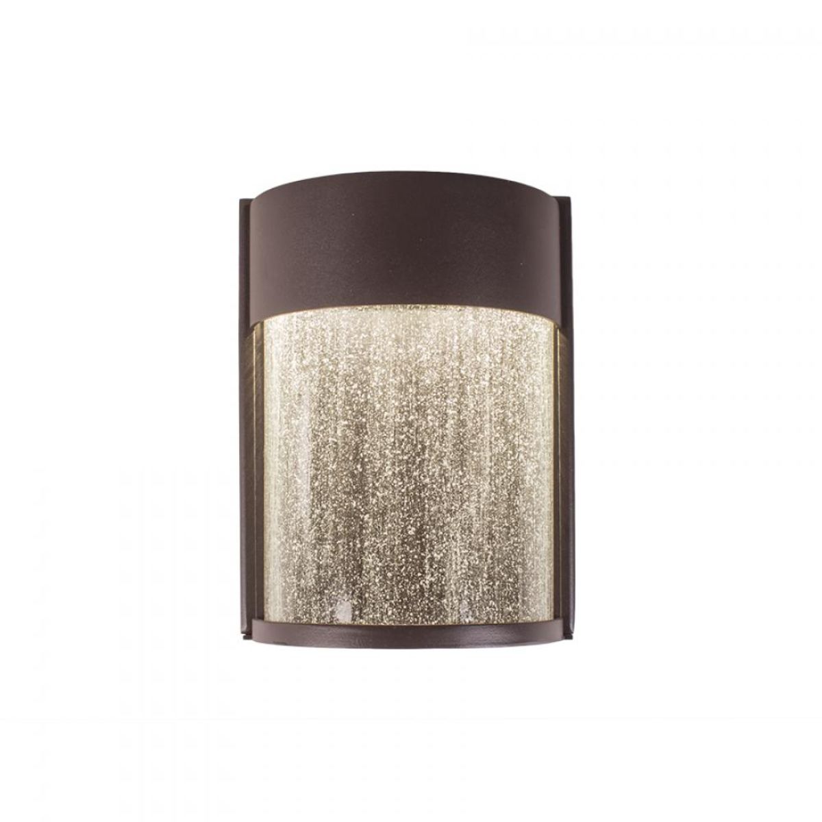 Rain 8" LED Outdoor Wall Sconce, Bronze Finish - Bees Lighting