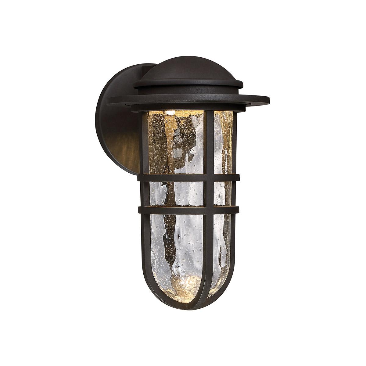 Steampunk 13 in. LED Outdoor Wall Sconce 3000K Bronze Finish - Bees Lighting