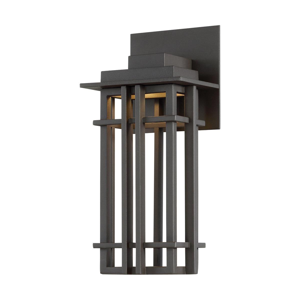 Nest 12 in. LED Outdoor Wall Sconce 180 Lumens 3000K Bronze Finish - Bees Lighting