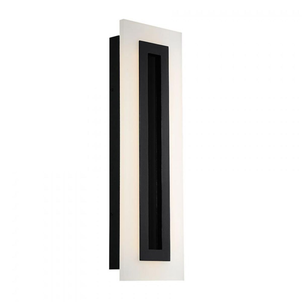 Shadow 24 In. LED Outdoor Wall Sconce 1111 lumens Black Finish
