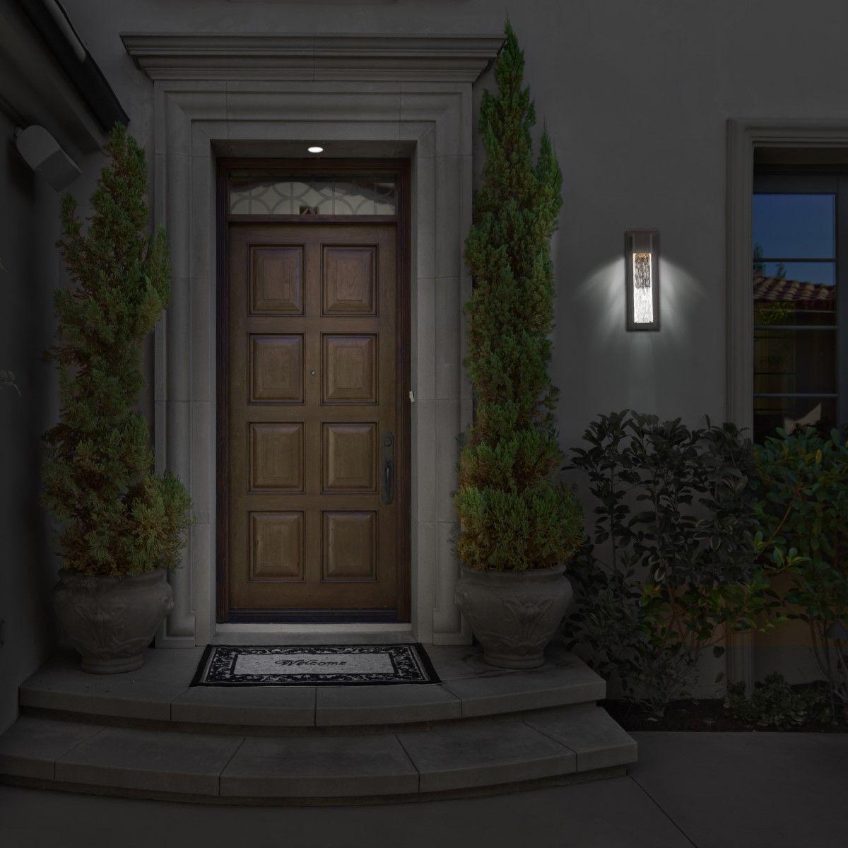 Mist 20 In. LED Outdoor Wall Sconce Dark Sky Friendly Bronze Finish - Bees Lighting