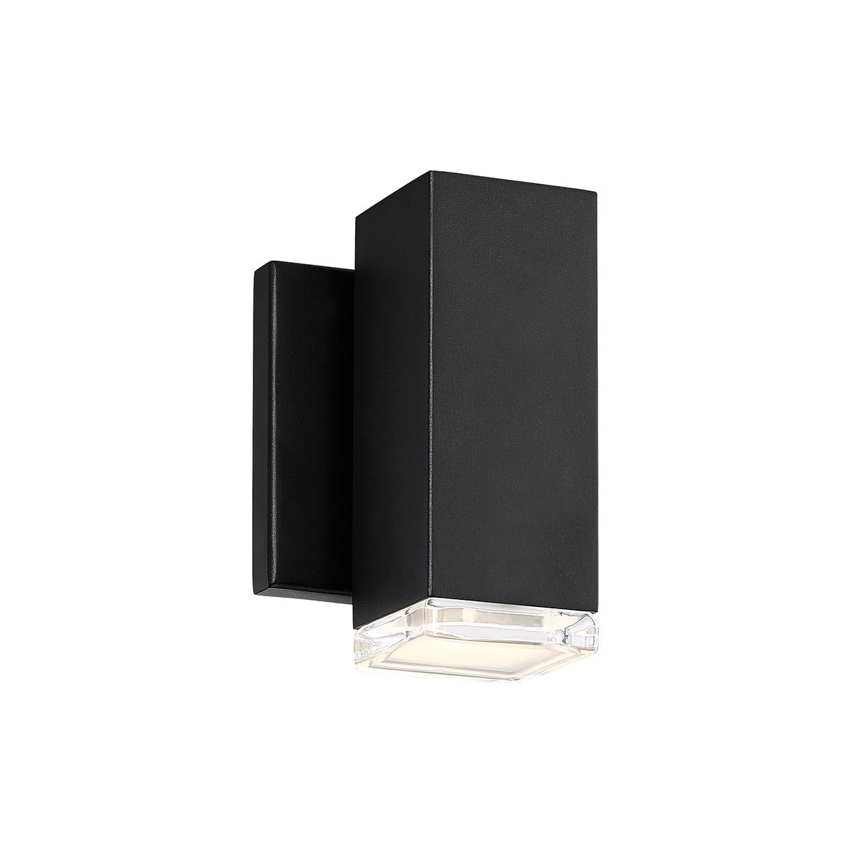 Block 6 in. LED Outdoor Wall Sconce 3000K Black Finish - Bees Lighting