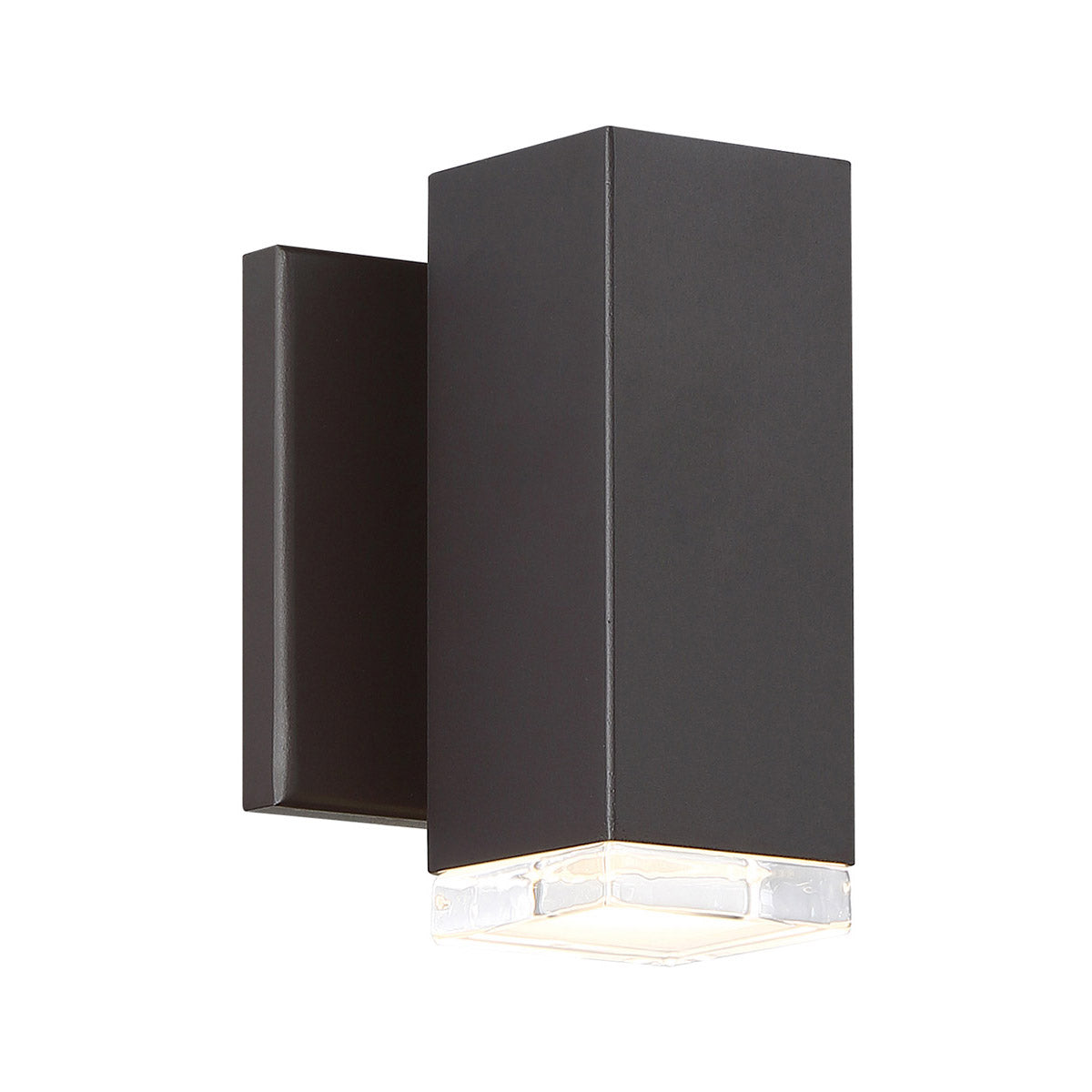 Block 6 in. LED Outdoor Wall Sconce 3000K Bronze Finish - Bees Lighting