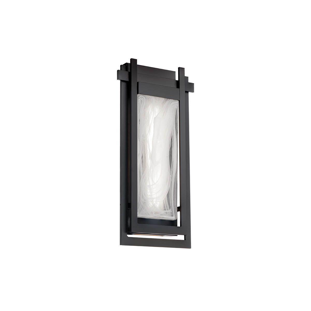 Haze LED Outdoor Wall Sconce Black Finish - Bees Lighting